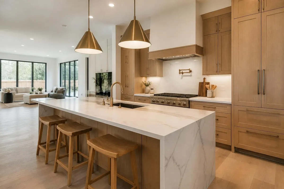 Cocina de la casa de ejemplo (imagen de muestra generada con ia)