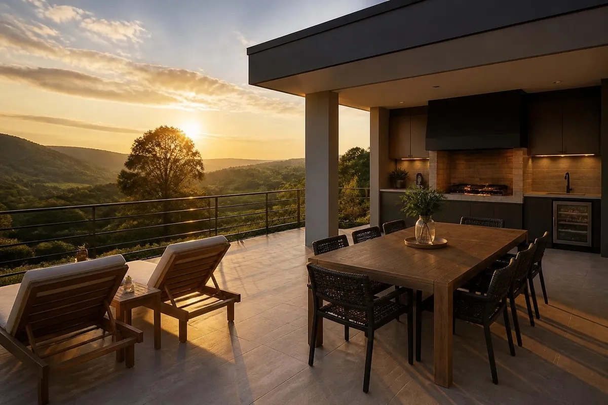 Casa de muestra para Lo Barnechea (imagen de muestra generada con ia)